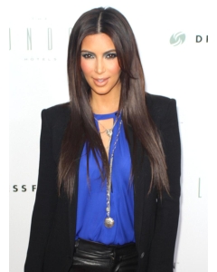 Unique Brown Straight Without Bangs Capless Long Synthetic Kim Kardashian Wigs Unique Brown Straight Without Bangs Capless Long Synthetic Kim Kardashian Wigs