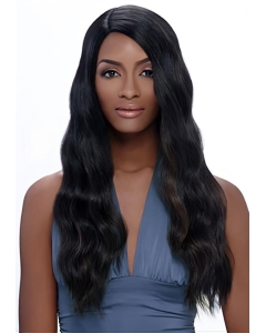 High Quality Black Wavy Without Bangs Capless Long Synthetic African American Women Wigs High Quality Black Wavy Without Bangs Capless Long Synthetic African American Women Wigs