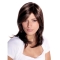 14'' Best Layered Brown Straight With Bangs Capless Long Synthetic Women Wigs