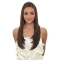 Perfect Brown Straight Without Bangs Capless Long  Synthetic African American Wigs