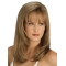 Straight Layered With Bangs Monofilament Lace Front Brown Synthetic  New Long Women Wigs
