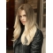 18" Long Wavy Without Bangs Monofilament Ombre/2 Tone Ideal Synthetic Women Wigs