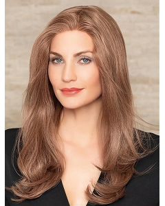 18'' Long Brown Wavy Without Bangs Monofilament Lace Front 100% Human Hair WomenWigs 18'' Long Brown Wavy Without Bangs Monofilament Lace Front 100% Human Hair WomenWigs