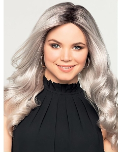 18'' Long  Wavy Without Bangs Ombre/2 tone Monofilament Grey Synthetic Ladies Wigs 18'' Long  Wavy Without Bangs Ombre/2 tone Monofilament Grey Synthetic Ladies Wigs