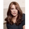 16" Wavy Without Bangs 100% Hand-tied Long Real Human Hair Women Wigs