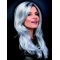 Long Wavy 16" Monofilament Synthetic Best Grey Wigs