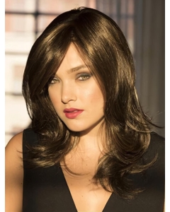 14''  Brown Wavy With Bangs Monofilament Lace Front Synthetic Women Wigs 14''  Brown Wavy With Bangs Monofilament Lace Front Synthetic Women Wigs
