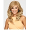 18'' Long Blonde Wavy Without Bangs Capless  Synthetic Women Wigs