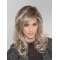 16'' Wavy With Bangs Monofilament Lace Front Blonde Long Synthetic Women Hair Wigs