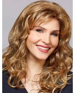 16" Wavy Without Bangs Layered Capless Blonde Long Synthetic Women Wigs 16" Wavy Without Bangs Layered Capless Blonde Long Synthetic Women Wigs