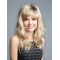 Blonde 16" Wavy With Bangs Discount Capless Long Synthetic Women Wigs