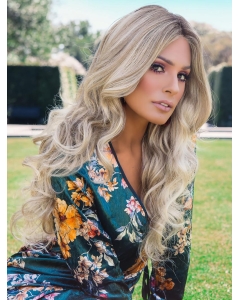 22" Long Wavy Wihtout Bangs Blonde 100% Hand-Tied Monofilament Beautiful Synthetic Women Wigs 22" Long Wavy Wihtout Bangs Blonde 100% Hand-Tied Monofilament Beautiful Synthetic Women Wigs