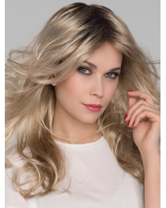 16'' Wavy Without Bangs Platinum Blonde Layered Mono Heat Friendly Synthetic Women Wig 16'' Wavy Without Bangs Platinum Blonde Layered Mono Heat Friendly Synthetic Women Wig