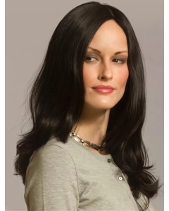 18" Wavy Without Bangs Capless Black Human Hair Women Wigs 18" Wavy Without Bangs Capless Black Human Hair Women Wigs