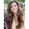 18'' Preferential Brown Wavy Without Bangs Capless Long Synthetic Beyonce Wigs