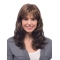 16'' Capless Wavy With Bangs Brown Long Synthetic Women Wigs