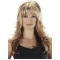 Pleasing Blonde Wavy With Bangs Lace Front Long Synthetic  Women Wigs