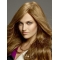 20'' Perfect Blonde Long Wavy With Bangs Monofilament Beautiful Human Hair Wigs