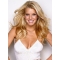 18''  long wavy Without Bangs Lace Fornt 100% human remy hair Jessica Simpson hot and sporty wig 