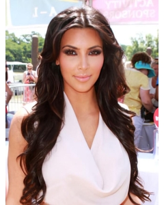 24'' Wavy Without Bagns Lace Front Synthetic Kim Kardashian Pretty Wigs  24'' Wavy Without Bagns Lace Front Synthetic Kim Kardashian Pretty Wigs