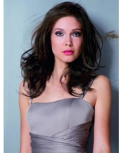 Sassy Remy Human Hair Brown Wavy Long Wigs Sassy Remy Human Hair Brown Wavy Long Wigs