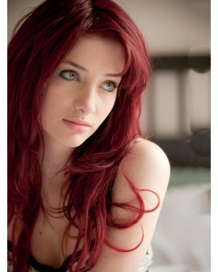 Elegent Dark Red Lace Front Human Wigs Elegent Dark Red Lace Front Human Wigs