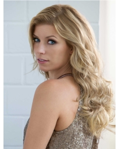 Glamorous Blonde Wavy Long Synthetic Wigs Glamorous Blonde Wavy Long Synthetic Wigs