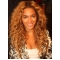 Beyonce Knowles Passionate and Vivacious 100% Human Hair Long Wavy Lace Front Wig about 22 Inches