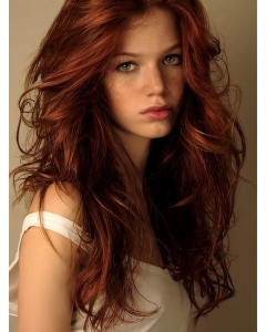 Popular Long Wavy Lace Front Copper Wigs 20 Inch Popular Long Wavy Lace Front Copper Wigs 20 Inch