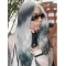 Fantastic Long Wavy Amazing Grey Wigs