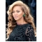 Beyonce Knowles Breathtaking 100% Human Hair Long Wavy Lace Front Wig about 22 Inches