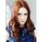High Quality Long Wavy Full Lace Copper Wigs 18 Inch