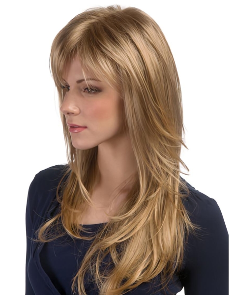 Fashionable Blonde Wavy Synthetic Long Wigs Fashionable Blonde Wavy Synthetic Long Wigs