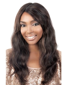Soft Brown Wavy Long African American Wigs