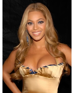 Beyonce Knowles Elegant 100% Indian Human Hair Full Lace Long Wavy Wig about 22 Inches Beyonce Knowles Elegant 100% Indian Human Hair Full Lace Long Wavy Wig about 22 Inches