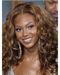 Beyonce Knowles100% Human Hair Stylish Mid-length Curly Full Lace wig about 16 inches Beyonce Knowles100% Human Hair Stylish Mid-length Curly Full Lace wig about 16 inches