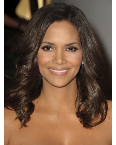Halle Berry Expertly Designed Long Layered Wavy Full Lace Human Hair Wig 16 Inches Halle Berry Expertly Designed Long Layered Wavy Full Lace Human Hair Wig 16 Inches