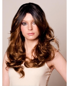 Trendy Brown Wavy Long Celebrity Wigs Trendy Brown Wavy Long Celebrity Wigs