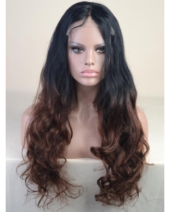 24" Long Wavy Full Lace Wigs Two Tone Ombre Wigs 24" Long Wavy Full Lace Wigs Two Tone Ombre Wigs