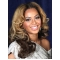 Beyonce Knowles Mature and Genial 100% Human Hair Long Wavy Lace Front Wig about 16 Inches