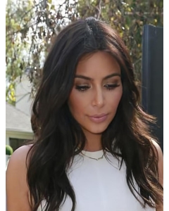 Kim Kardashian Long Natural Wave 100%b Human Hair Lace Wig 20 Inches Kim Kardashian Long Natural Wave 100%b Human Hair Lace Wig 20 Inches