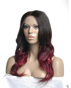 Hot Ombre Long Wavy 100% Human Hair Full Lace Wig 20 Inches Hot Ombre Long Wavy 100% Human Hair Full Lace Wig 20 Inches