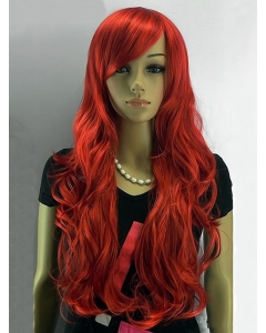 24 Inches Long Wavy Capless Synthetic Red Wigs 24 Inches Long Wavy Capless Synthetic Red Wigs
