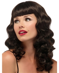 Brown Wavy Synthetic Braw Long Wigs Brown Wavy Synthetic Braw Long Wigs
