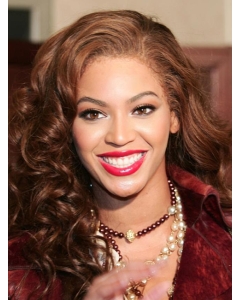 Beyonce Knowles Classic and Glamorous Human Hair Long Bouncy Spiral-curly Lace Front Wig about 16 Inches Beyonce Knowles Classic and Glamorous Human Hair Long Bouncy Spiral-curly Lace Front Wig about 16 Inches