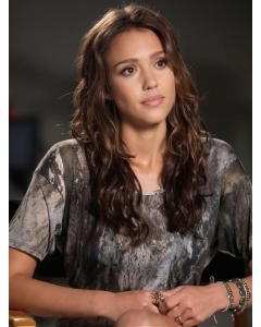 Amazing Brown Wavy Long Jessica Alba Wigs Amazing Brown Wavy Long Jessica Alba Wigs