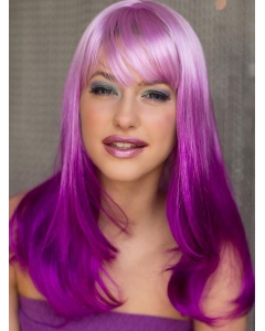 18" Wavy Long Lace Front Two Tone Wigs 18" Wavy Long Lace Front Two Tone Wigs