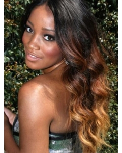 24 Inches Wavy Lace Front Black to Brown 100% Indian Remy Hair Ombre Wigs  24 Inches Wavy Lace Front Black to Brown 100% Indian Remy Hair Ombre Wigs