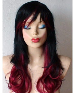 24 Inch wavy Lace Front 100% Remy Hair Ombre Wigs 24 Inch wavy Lace Front 100% Remy Hair Ombre Wigs
