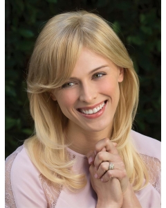 Beautiful Long Wavy Blonde With Bangs So Great Wigs Beautiful Long Wavy Blonde With Bangs So Great Wigs